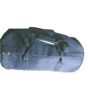 BVLGARI Parfums Duffle Bag Weekender Blue Canvas Travel Bag